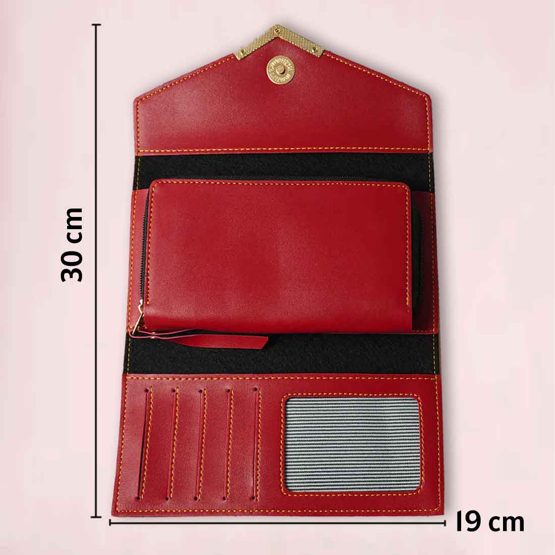 Personalized Clutch Purse for Ladies with Name - Faux Leather Wallet for Women - Image 14