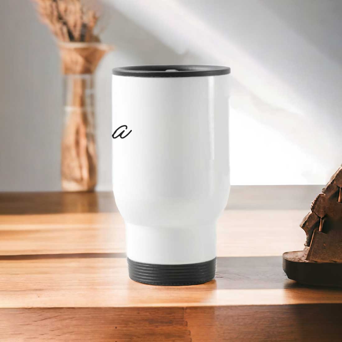 Personalized Coffee Travel Mug Insulated Cup with Lid - Image 2
