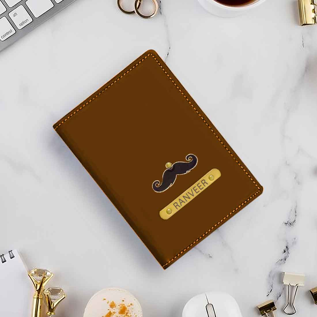 Personalized Cover of Passport with Charm Travel Wallet Document Holder - Image 22