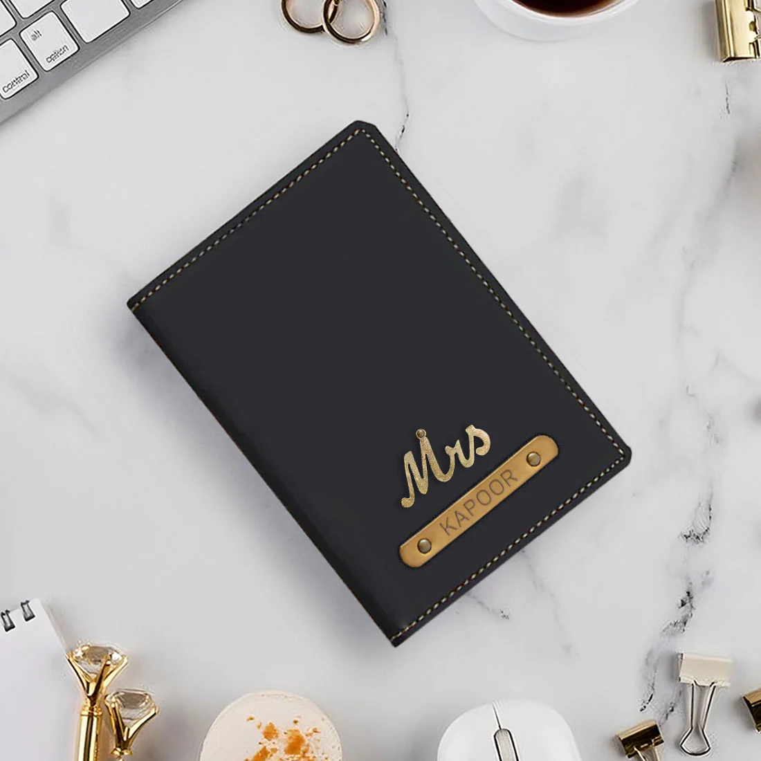 Personalized Cover of Passport with Charm Travel Wallet Document Holder - Image 23