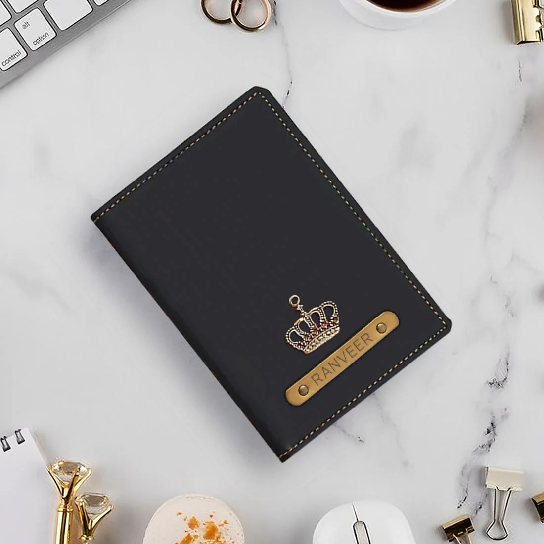 Personalized Cover of Passport with Charm Travel Wallet Document Holder - Image 30