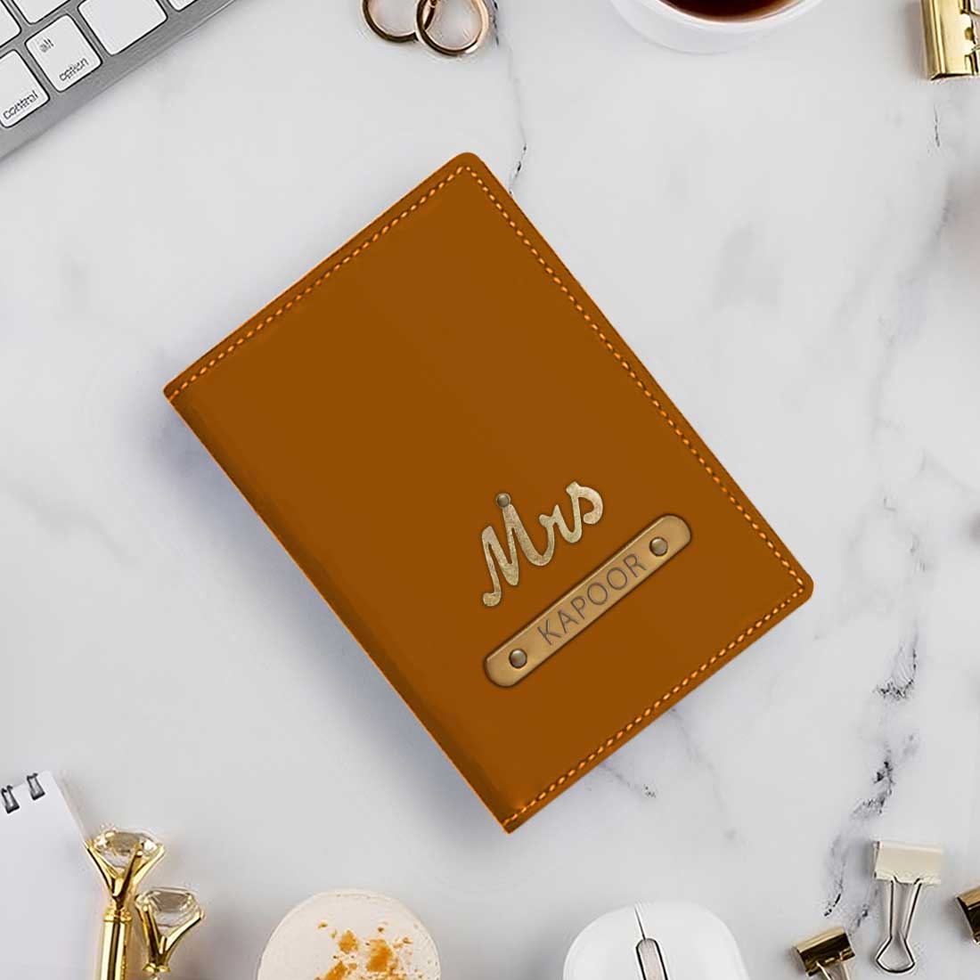 Personalized Cover of Passport with Charm Travel Wallet Document Holder - Image 46