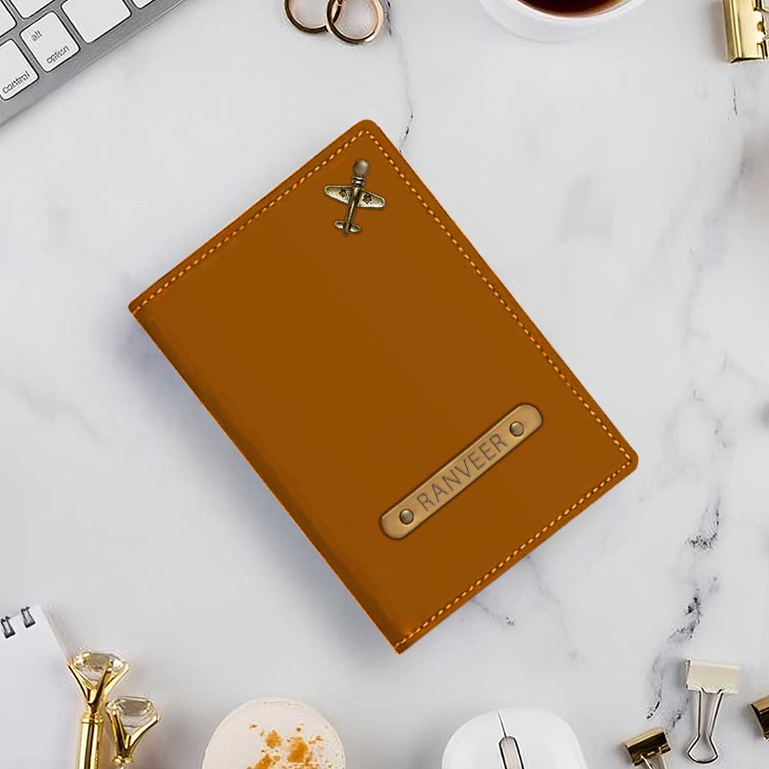 Personalized Cover of Passport with Charm Travel Wallet Document Holder - Image 49