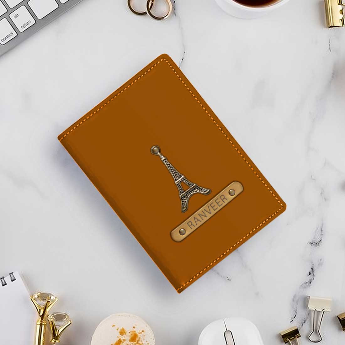 Personalized Cover of Passport with Charm Travel Wallet Document Holder - Image 7