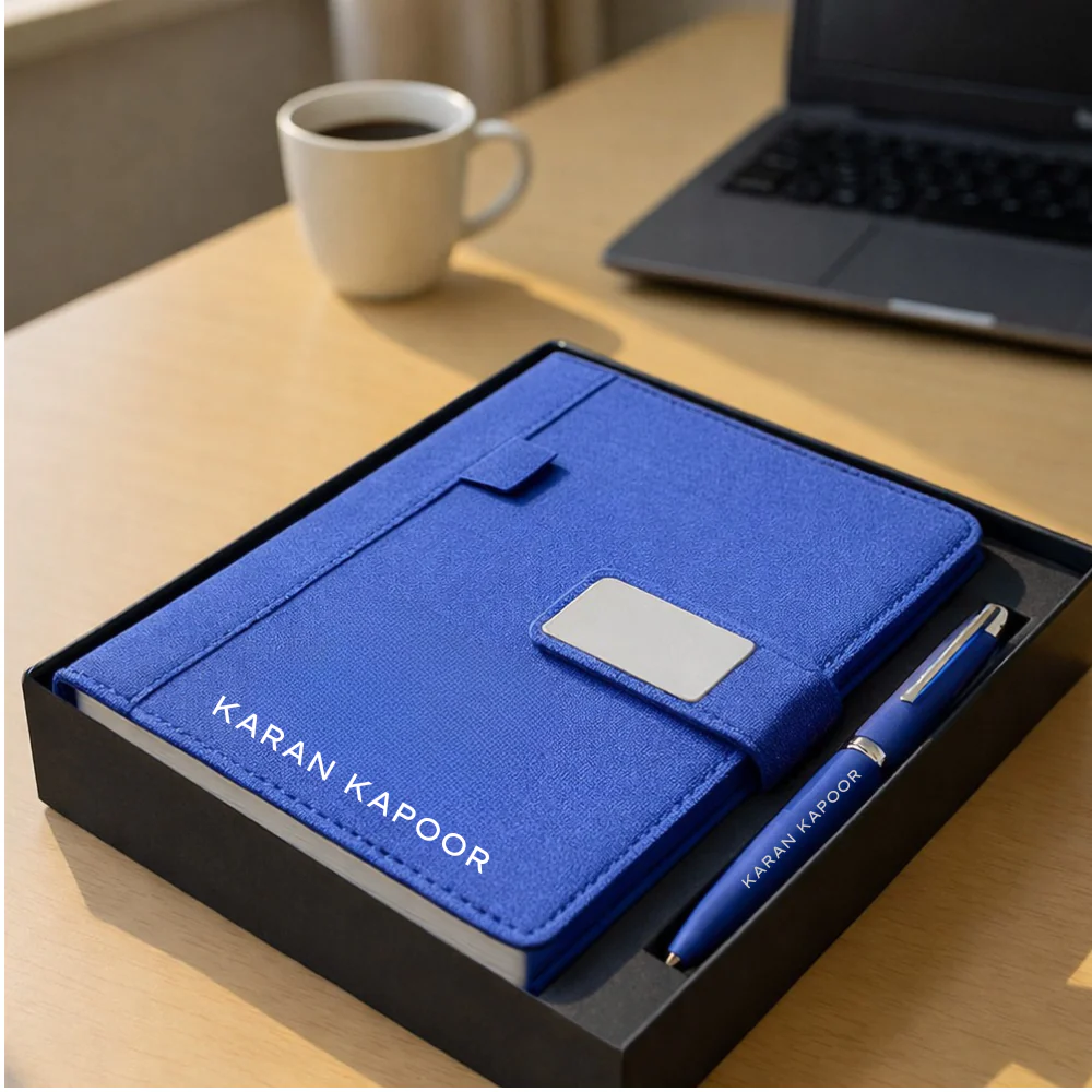 Personalized Diary with Matching Engraved Pen | Customized Leatherette Diary Pen with Name and Premium Black Gift Box - Image 10