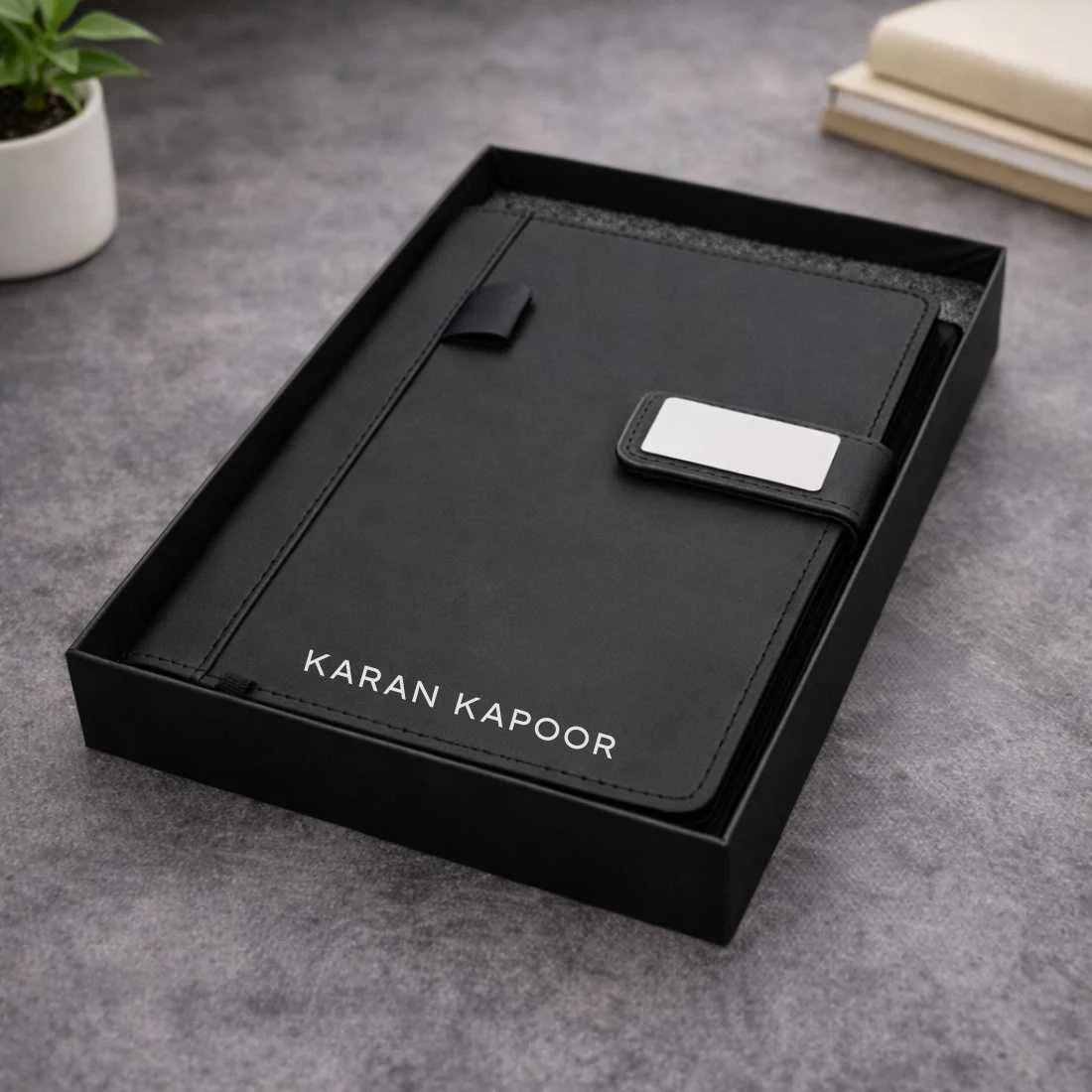 Personalized Diary with Matching Engraved Pen | Customized Leatherette Diary Pen with Name and Premium Black Gift Box - Image 12