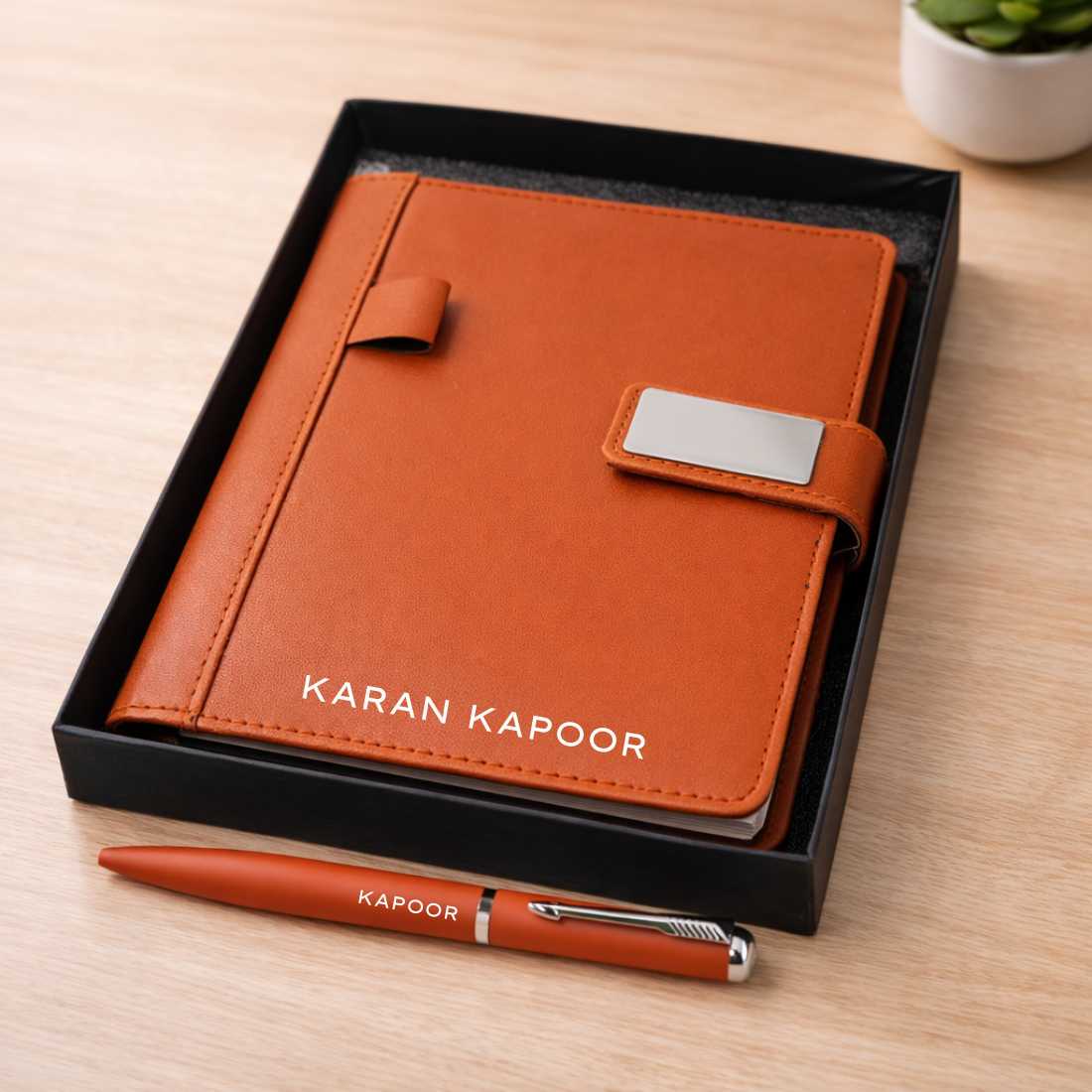 Personalized Diary with Matching Engraved Pen | Customized Leatherette Diary Pen with Name and Premium Black Gift Box - Image 13