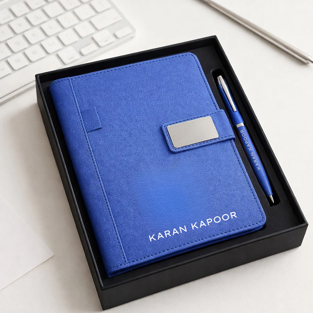Personalized Diary with Matching Engraved Pen | Customized Leatherette Diary Pen with Name and Premium Black Gift Box - Image 4