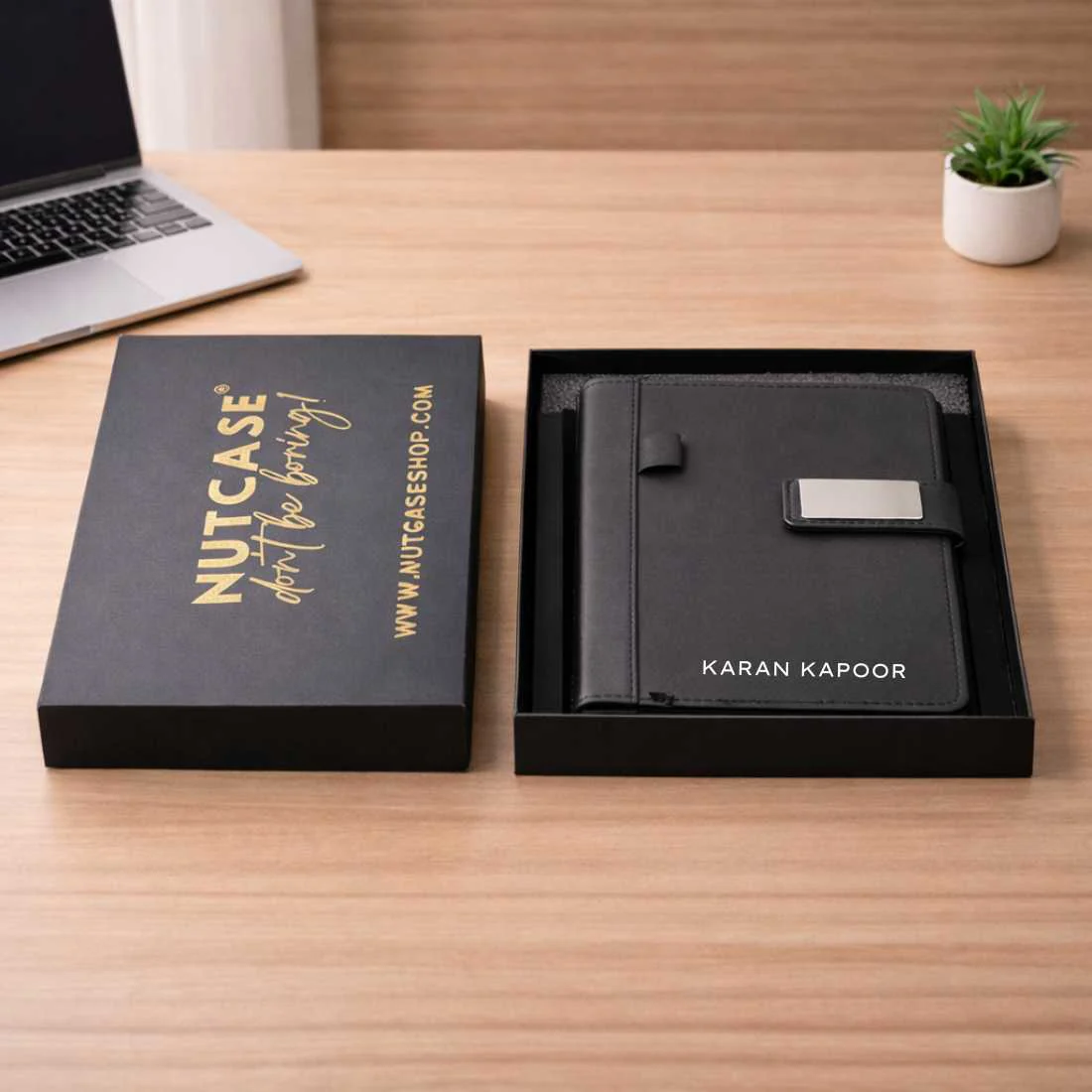 Personalized Diary with Matching Engraved Pen | Customized Leatherette Diary Pen with Name and Premium Black Gift Box - Image 6