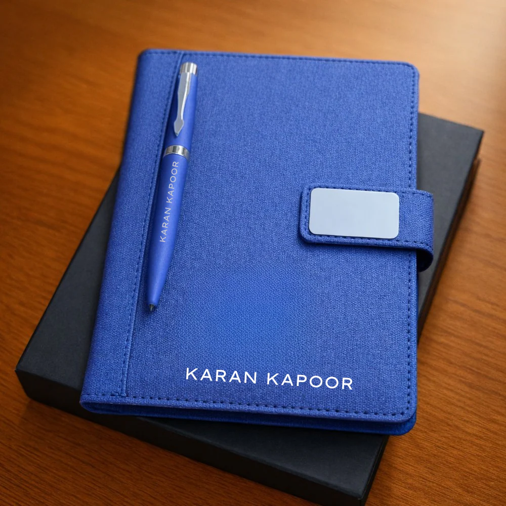 Personalized Diary with Matching Engraved Pen | Customized Leatherette Diary Pen with Name and Premium Black Gift Box - Image 8