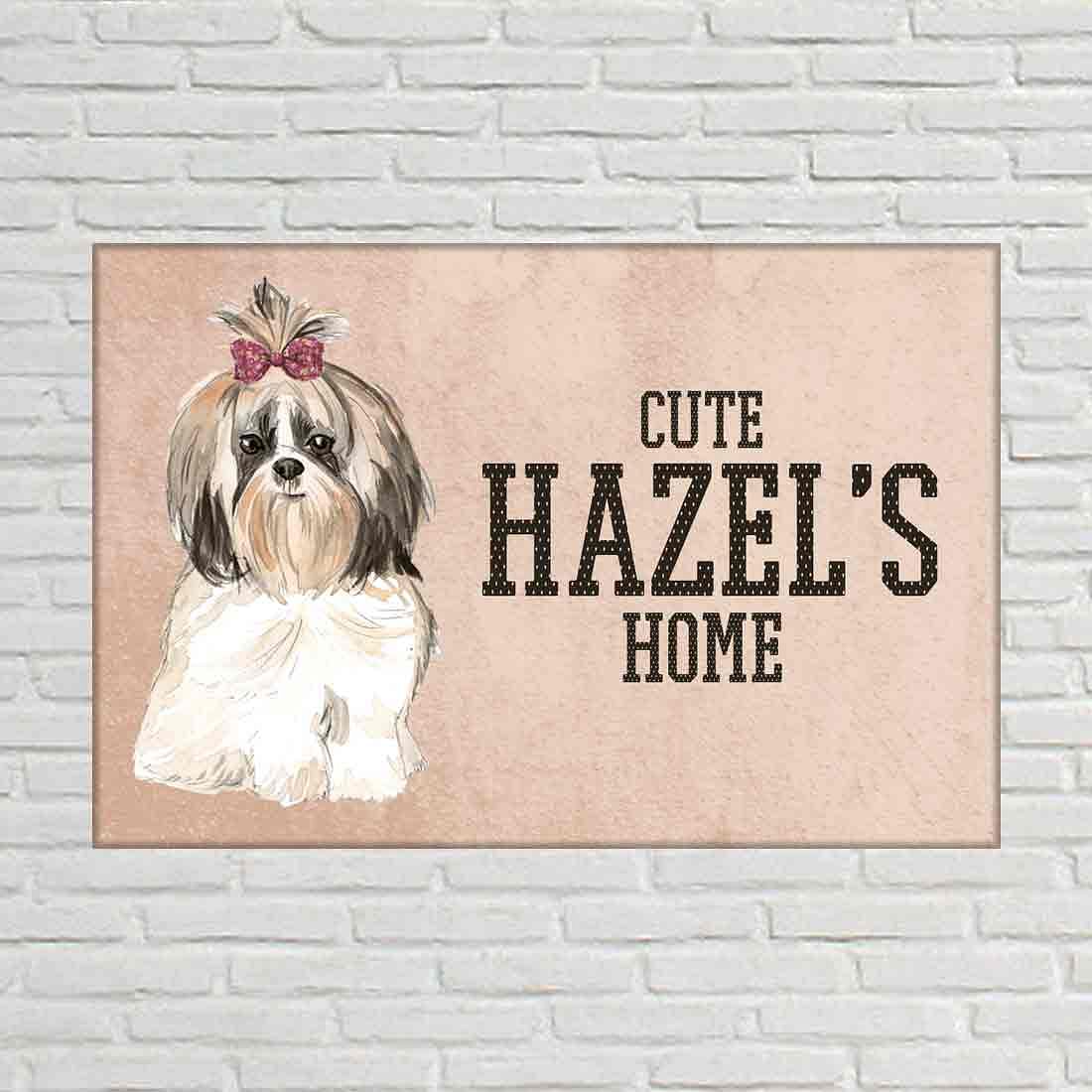 Creative Dog Door Name Plate -Cute shih tzu Sweet Shihtzu