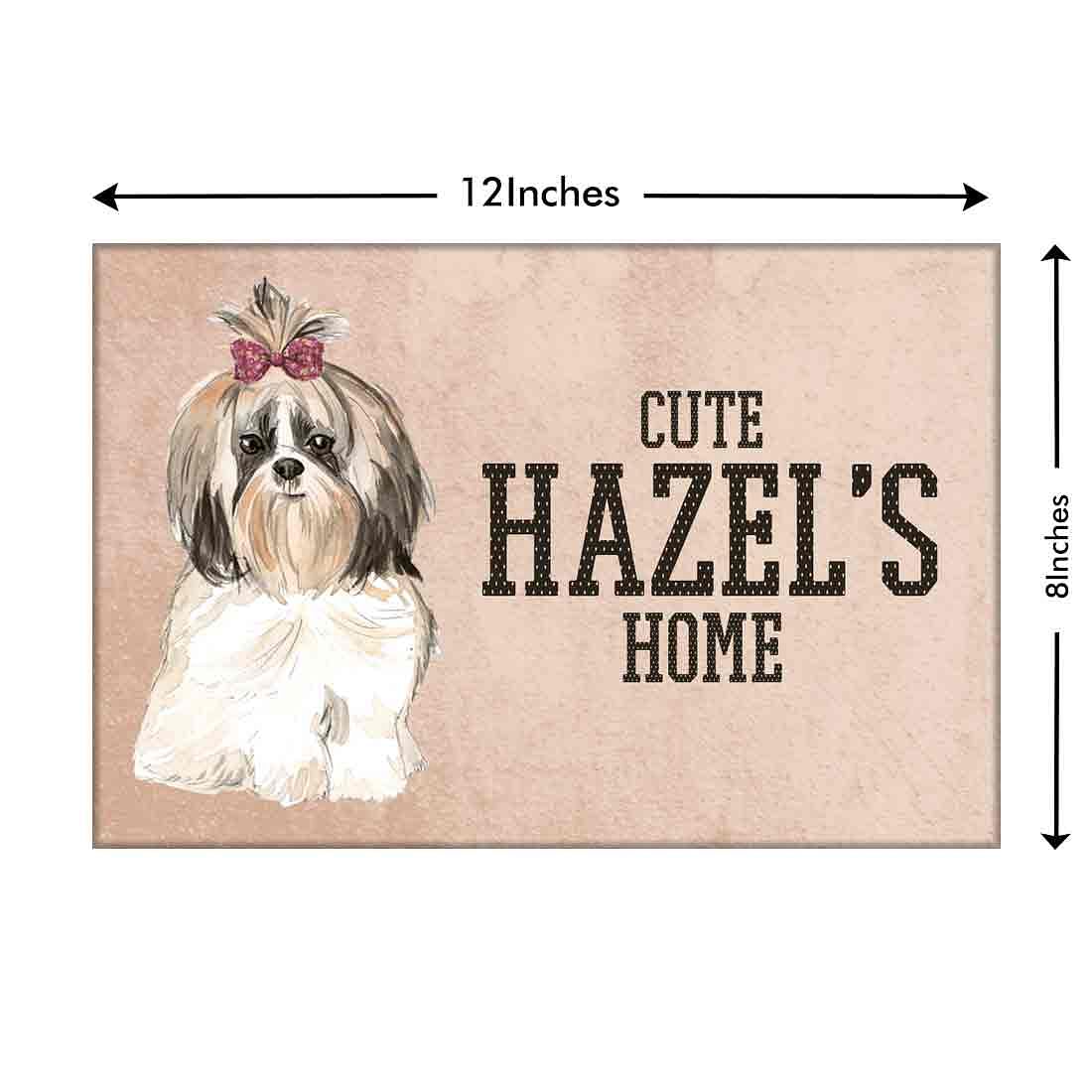 Creative Dog Door Name Plate -Cute shih tzu Sweet Shihtzu - Image 3