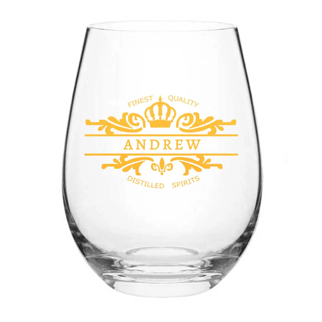 Personalized Drink Glass Custom Stemless Wine Whiskey Glasses - Add Name - Image 2