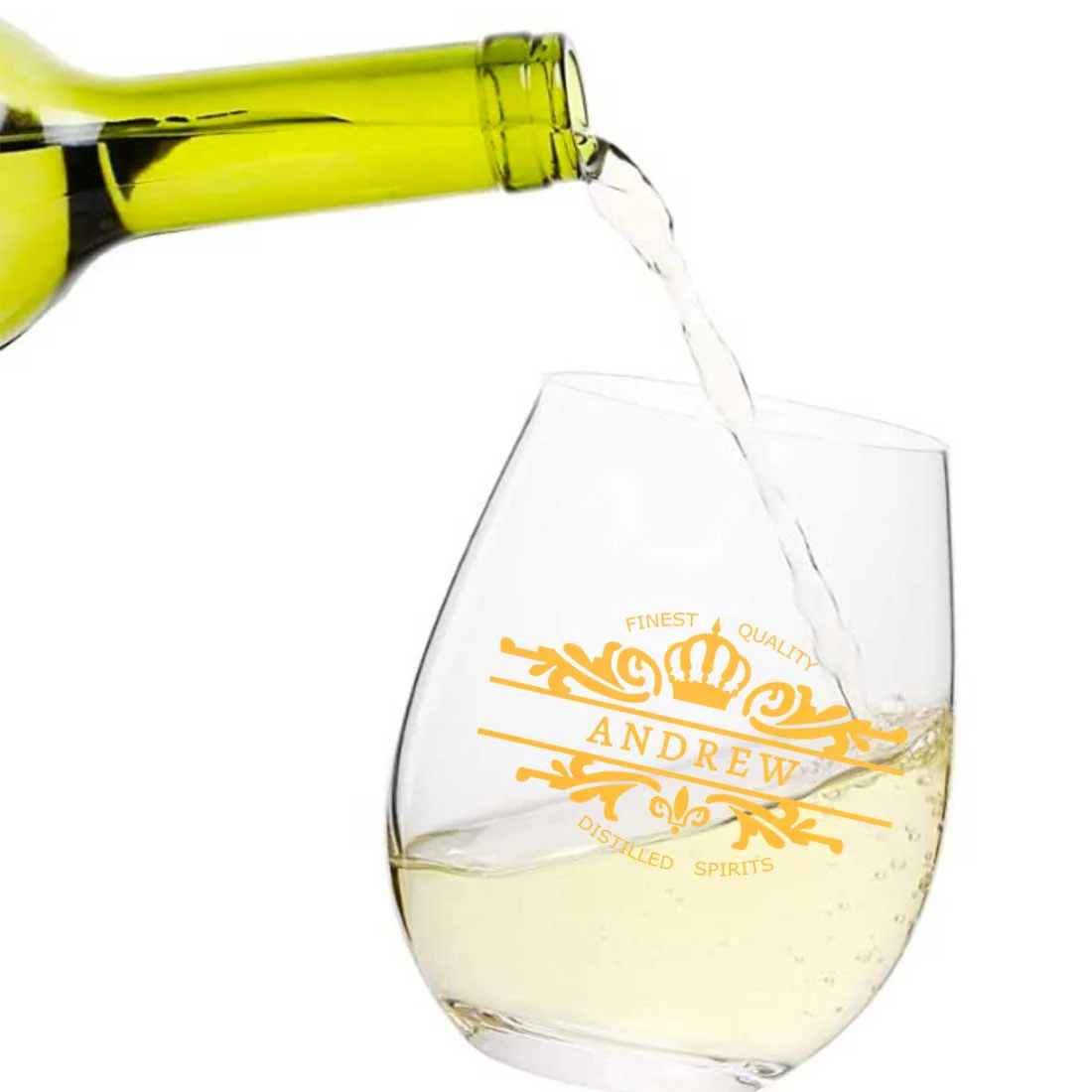 Personalized Drink Glass Custom Stemless Wine Whiskey Glasses - Add Name - Image 4