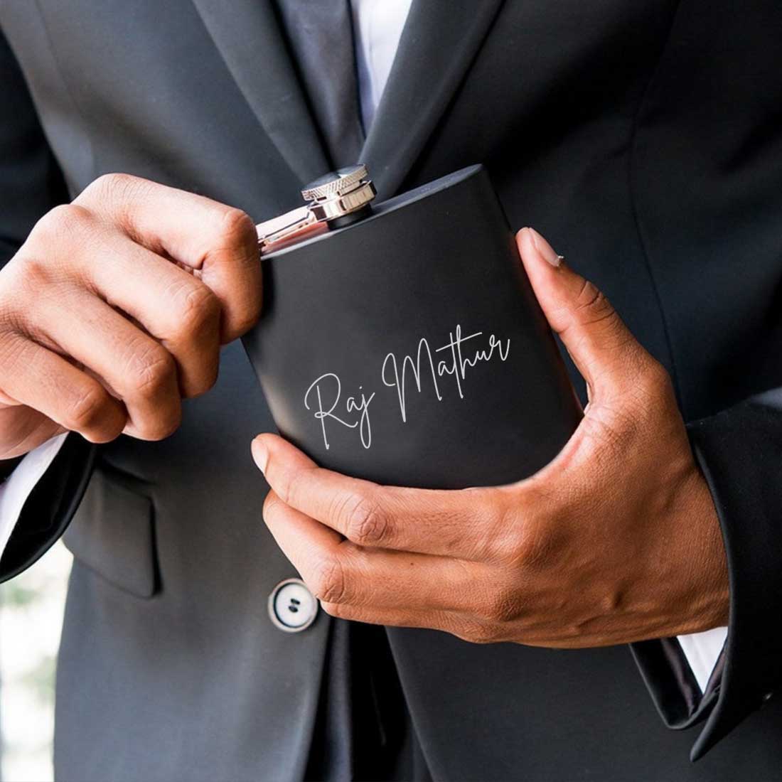 Personalized Engraved Stainless Steel Hip Flask for Gift Ideas - Add Name - Image 11