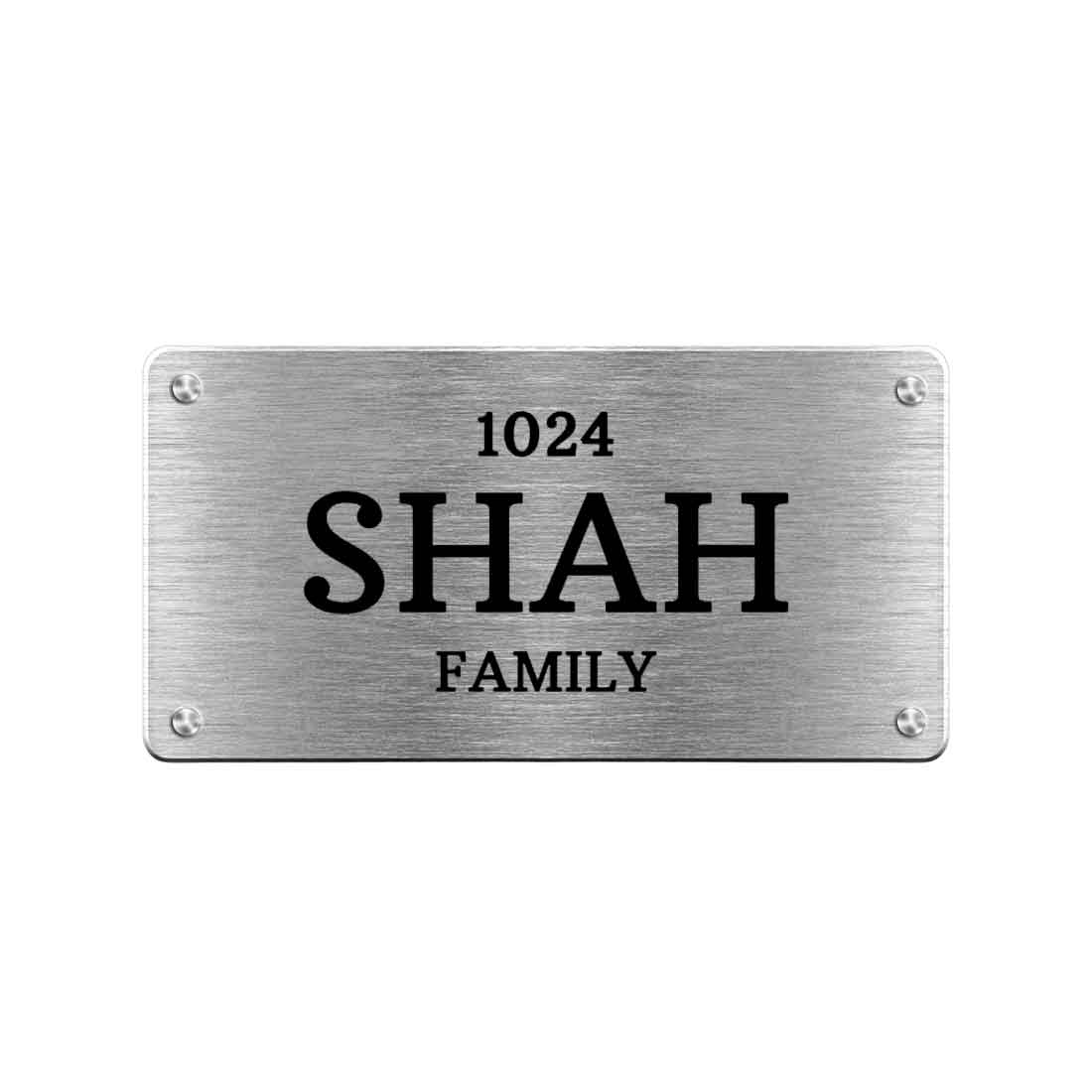 Personalized Engraved Stainless Steel Nameplate for Home Entrance - Image 5