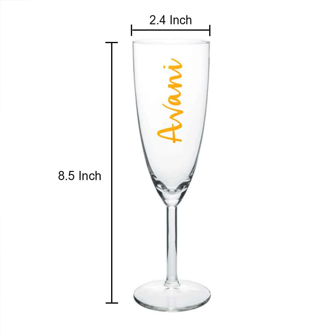 Personalized Flute Glasses for Champagne Prosecco Mimosa - Add Your Name - Image 5