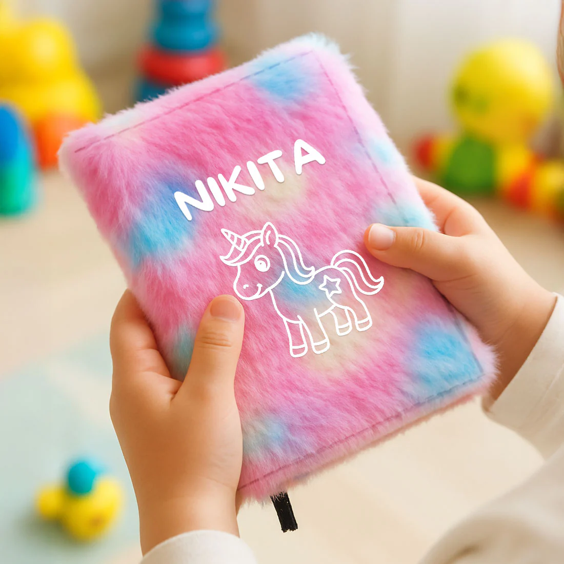 Personalized Unicorn Fur Diary for Kids – Soft Squishy Fancy A5 Size Notebook, Cute Journal & Perfect Birthday Gift Organizer - Image 4