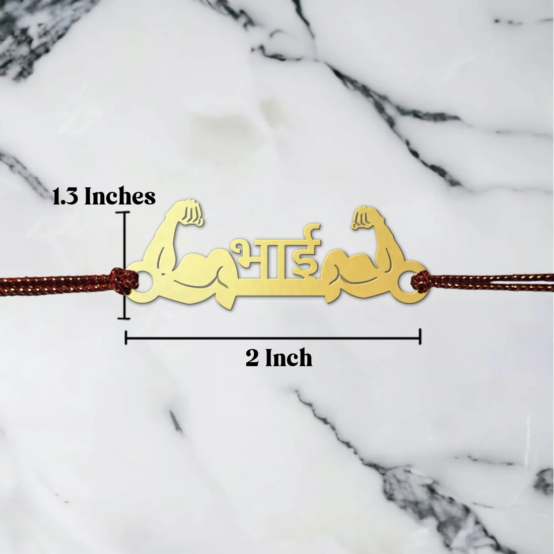 Personalized Gift for Brother - Golden Acrylic Rakhi, Gym Shaker & Water Bottle Rakhi Gift Set for Raksha Bandhan - Image 9