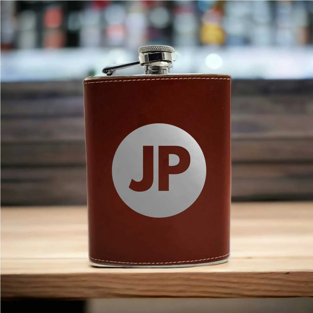 PU Leather Hip Flask With Name Personalized Gifts For Men - Image 6