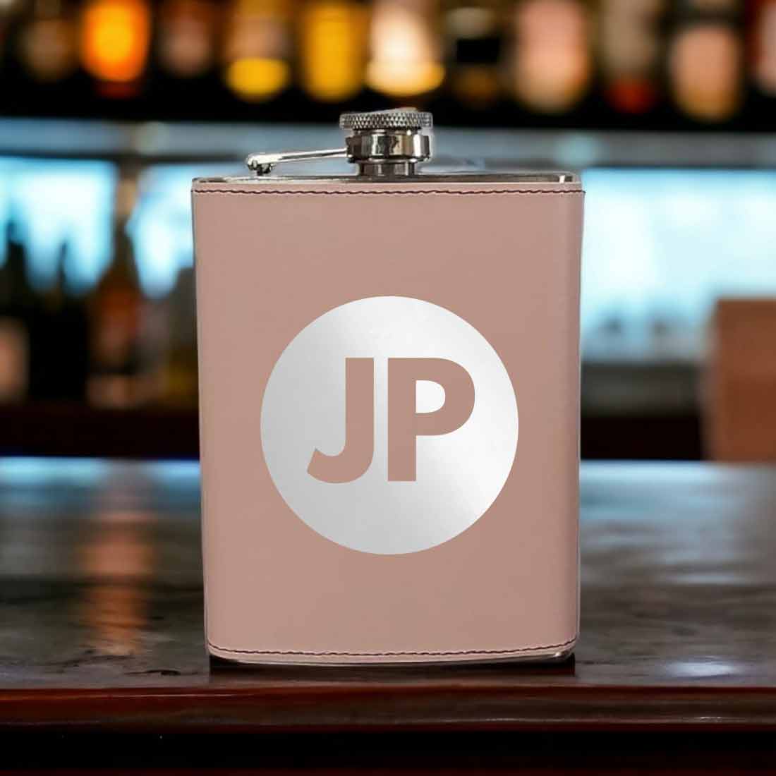 PU Leather Hip Flask With Name Personalized Gifts For Men - Image 9