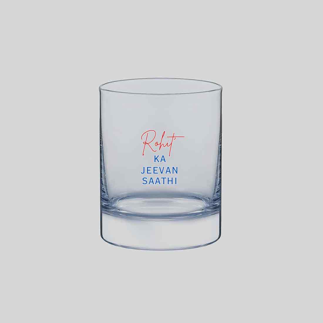 Personalized Glass of Whiskey - Color Printed Glasses for Alcohol - Image 3