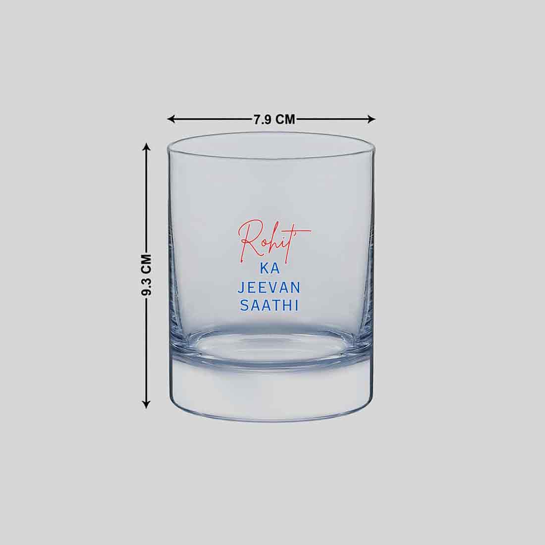 Personalized Glass of Whiskey - Color Printed Glasses for Alcohol - Image 4