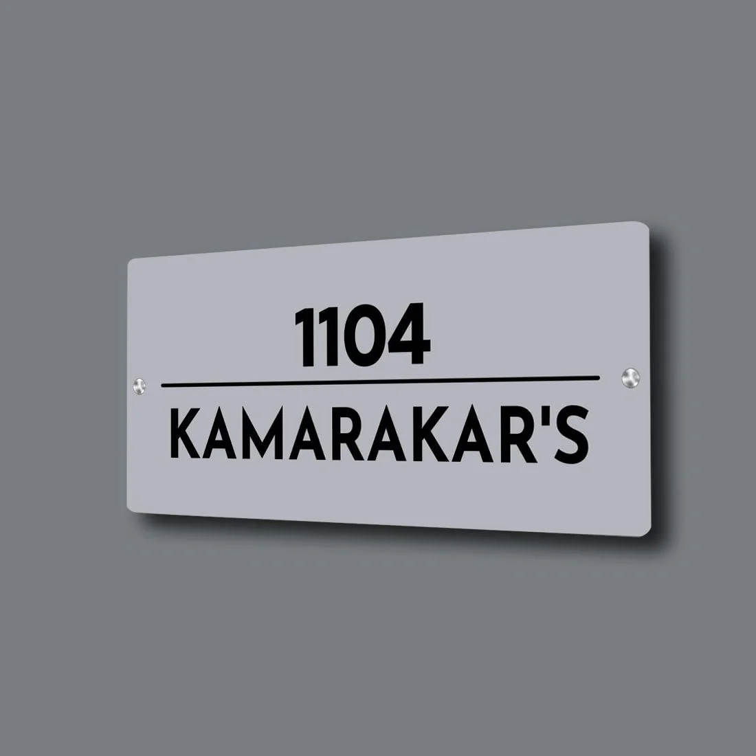 Customized Acrylic Name Plate for Home Flats and Office - Acrylic - Image 3