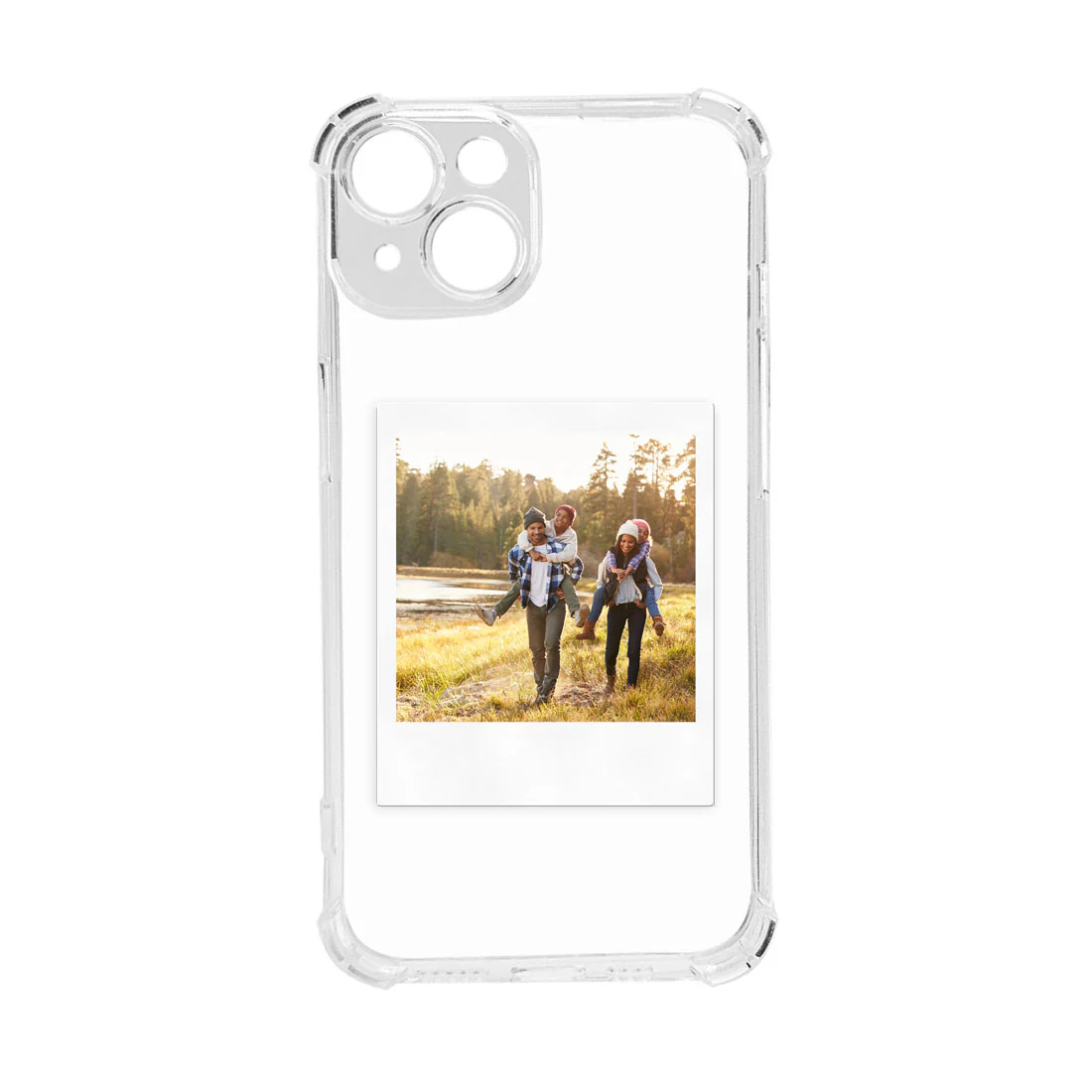 Personalized iPhone 14 Transparent Case with Photo Clear Cover with Camera Protection - Image 3