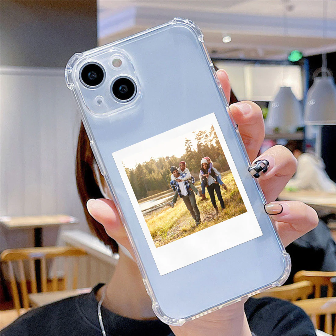 Personalized iPhone 14 Transparent Case with Photo Clear Cover with Camera Protection - Image 6