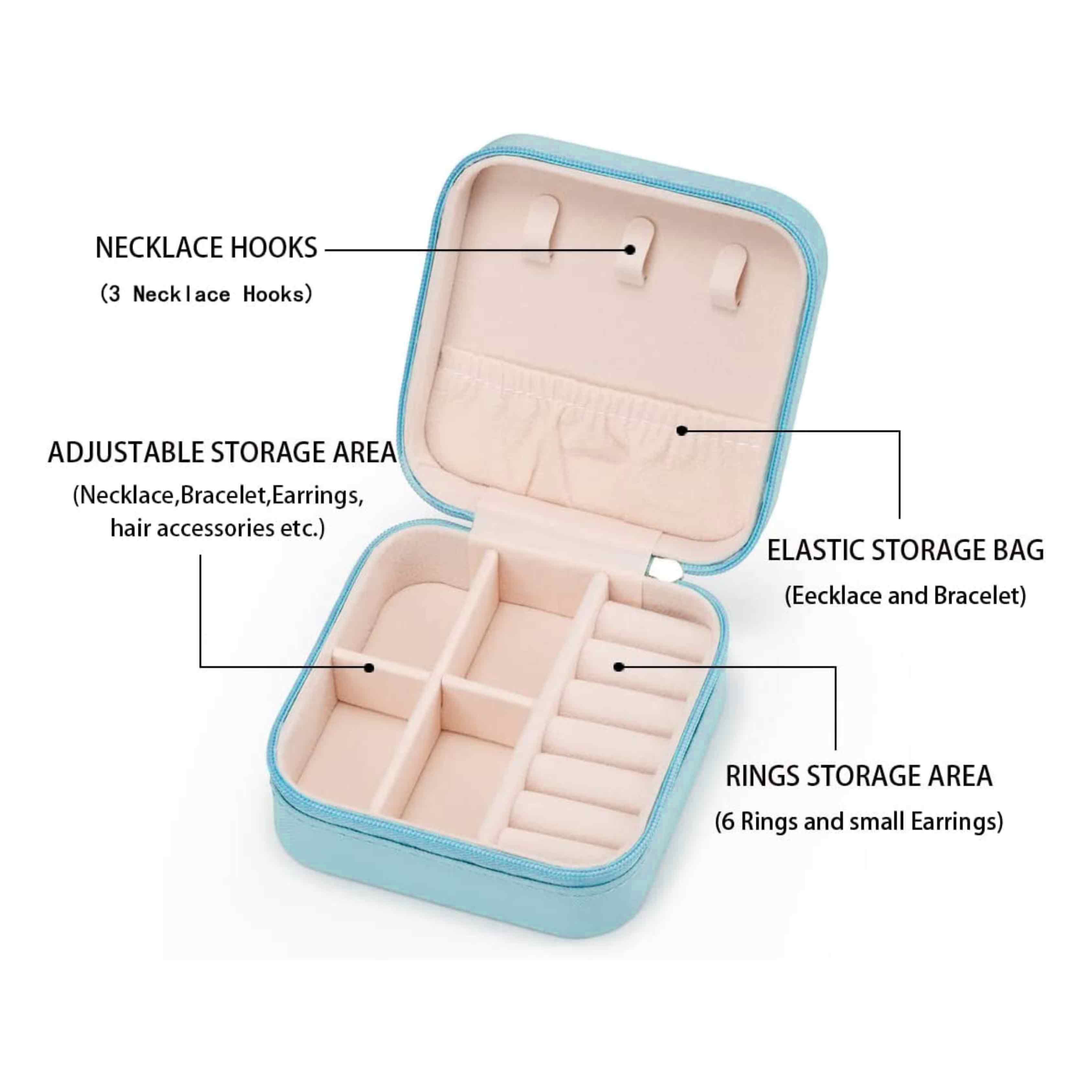 Personalized Jewellery Organiser for Travel jewelry Case for Earrings - Add Name - Image 15