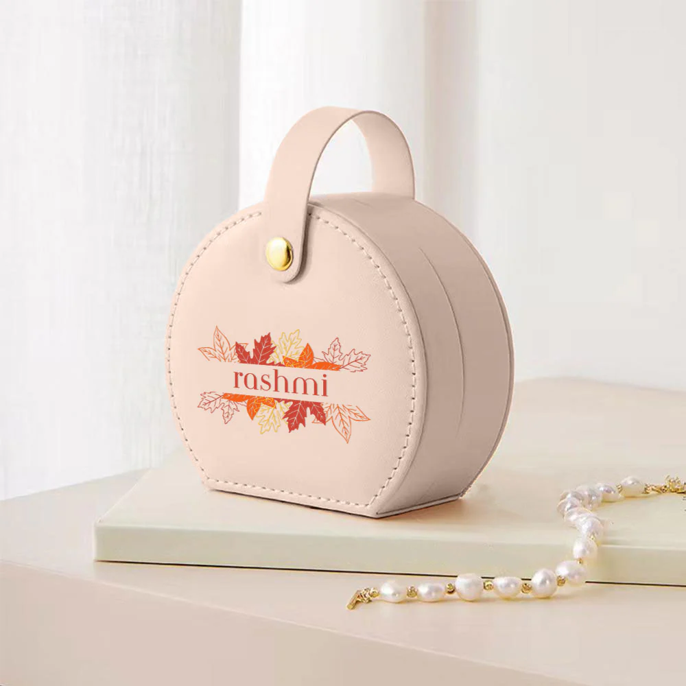 Personalized Jewelry Box for Women, Earring, Ring, Necklace - Cute Jewellery Organizer - Image 4