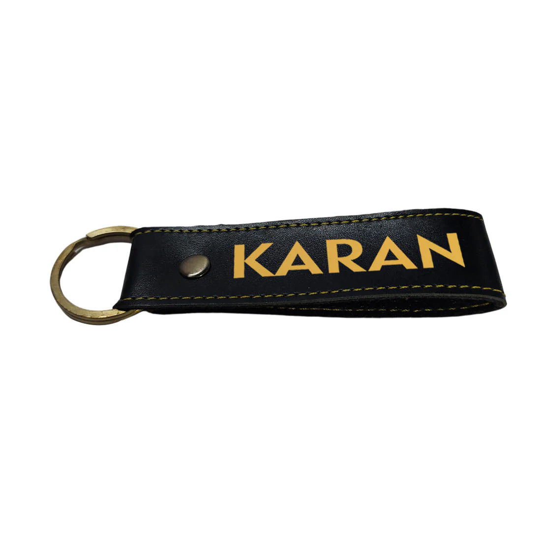 Personalized Keychain PU Leather for Car Bike Home Keys - Add Name - Image 3