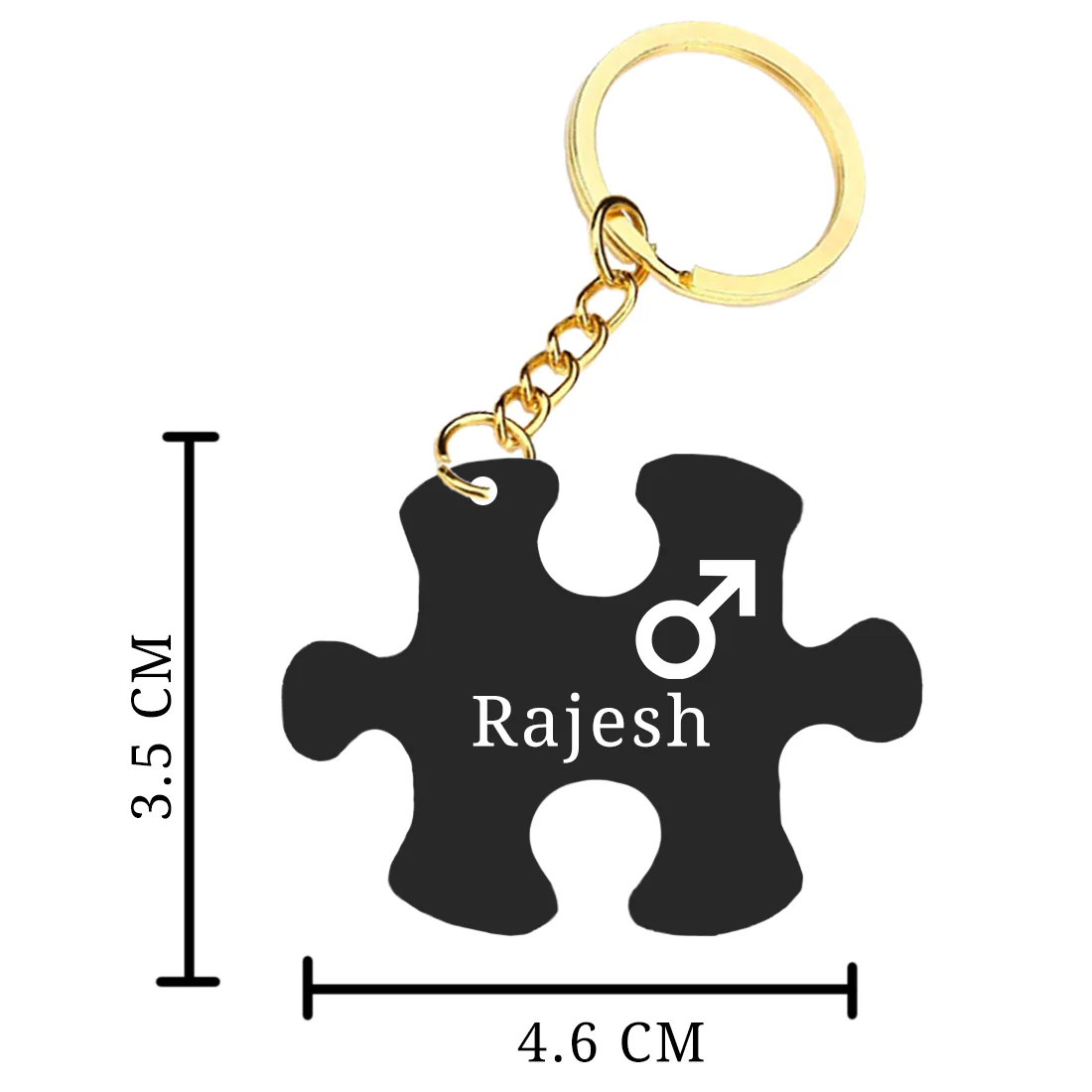 Personalized Keychain For Couples Acrylic Key Chain Set of 2 - Image 2