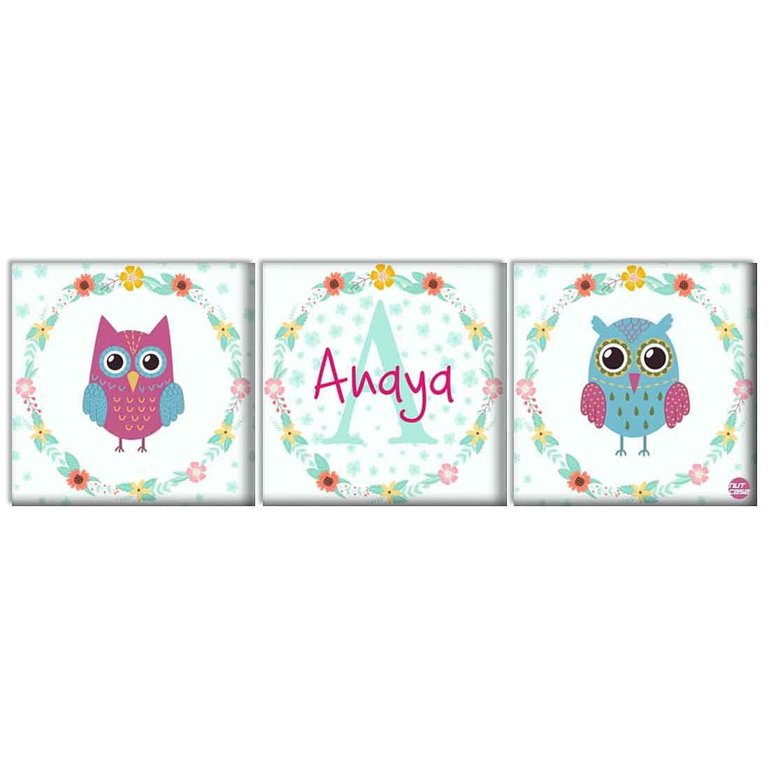 Personalized Nursery Wall Art  -Owl - Image 3