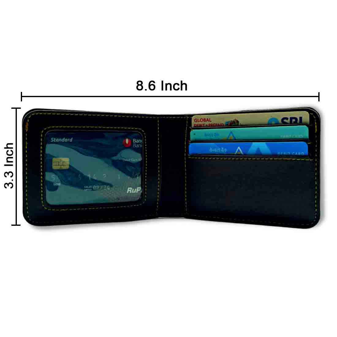 Black Personalized Wallet for Men Custom Gift with Name - Image 6