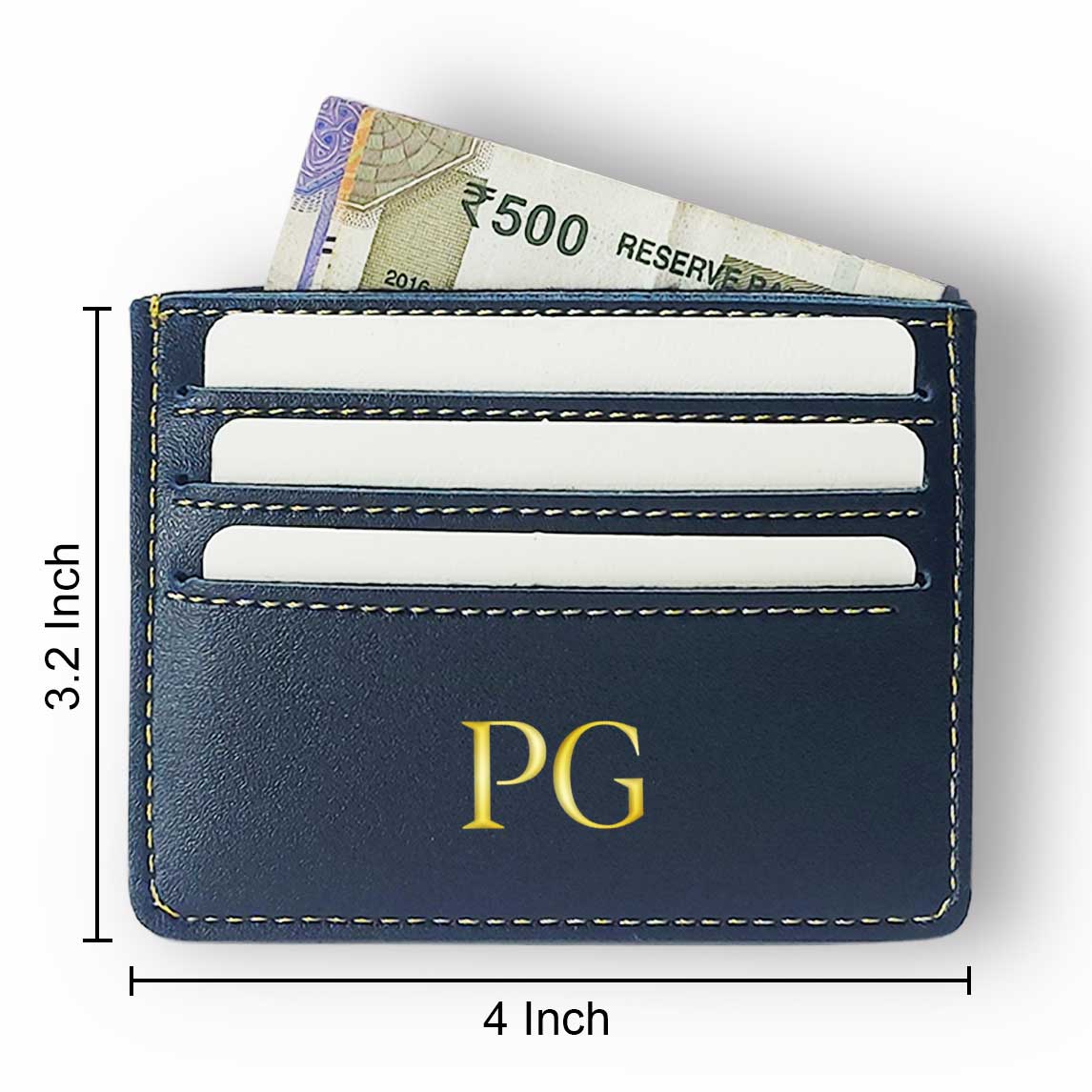 Personalized Metal Business Card Holder for Men - Initials - Image 6