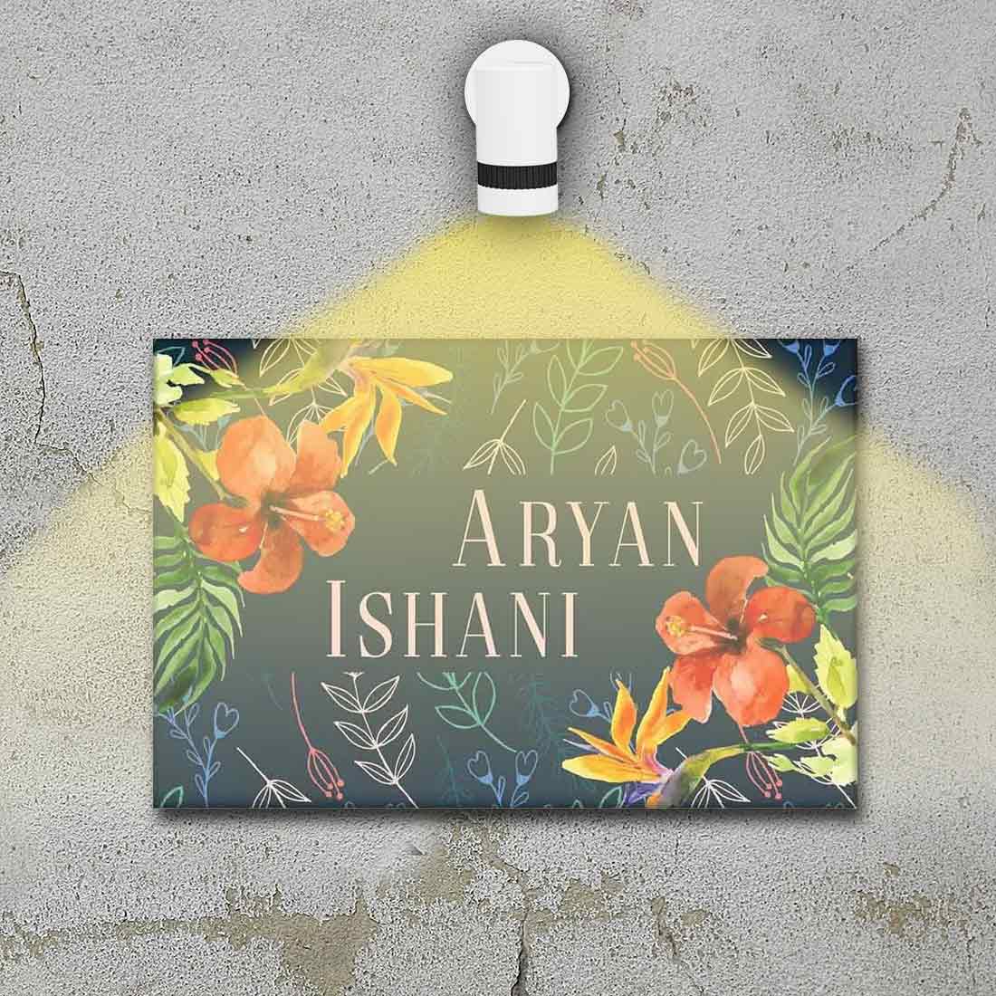 Custom Door Name Plate for Home Cafes Bungalow-Flower Petals and Leaf - Image 10