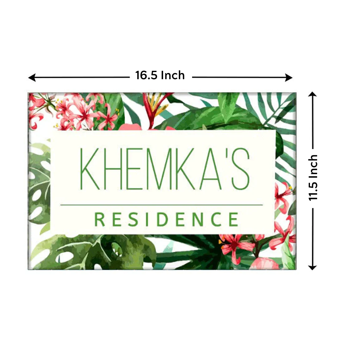 Beautiful Custom Door Name Plate - Tropical Paradise - Image 8