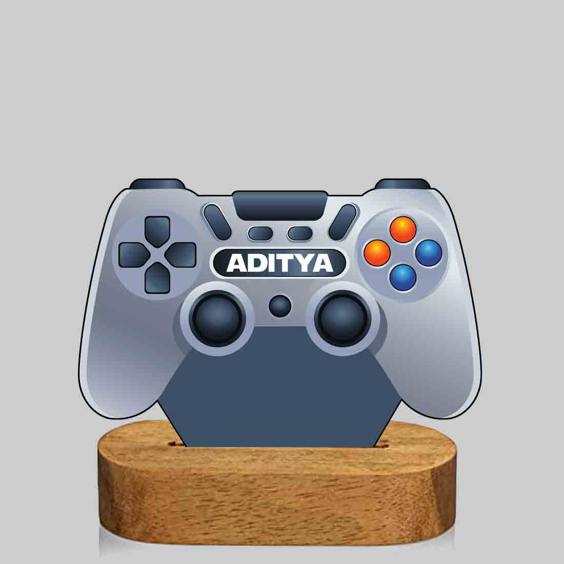 Personalised Night Led Lamp for Kids Room Gamer Custom Night Light - Game Controller - Image 3