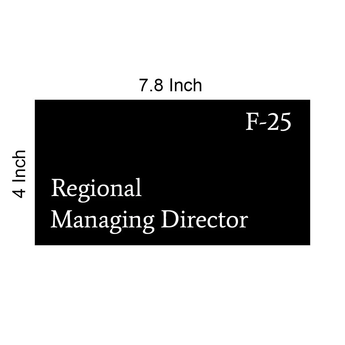 Personalized Name Plate Design for Office Customized Plaque - Director - Image 4