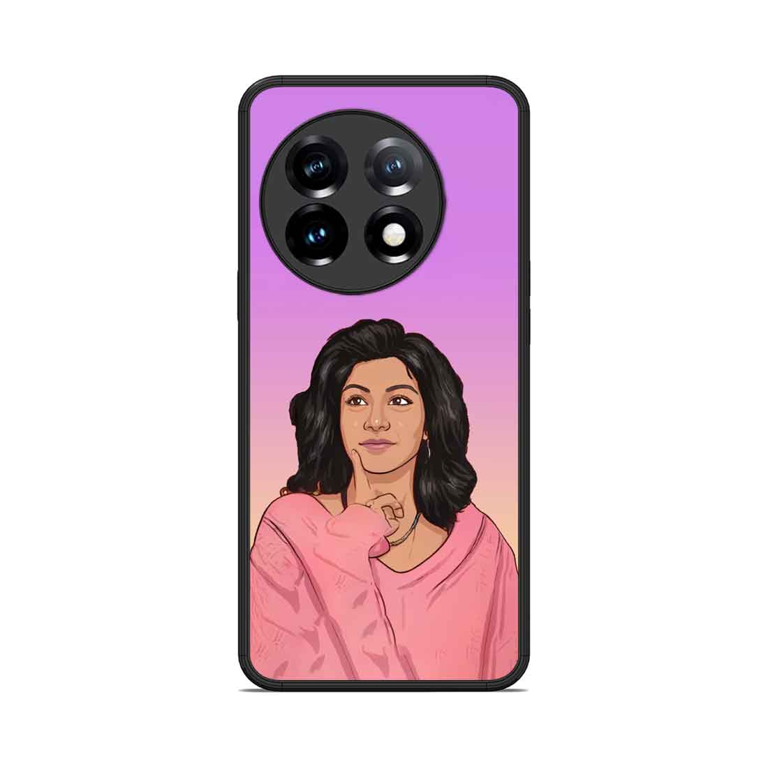 Personalized One Plus Phone Case with Image One Plus 11 Back Cover - Cartoonize Photo - Image 2