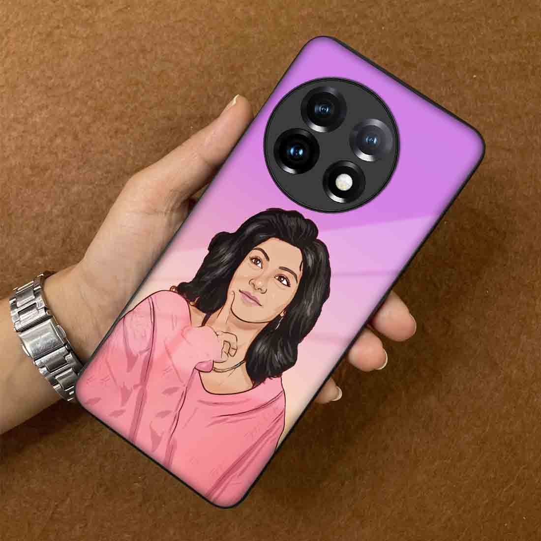 Personalized One Plus Phone Case with Image One Plus 11 Back Cover - Cartoonize Photo - Image 3