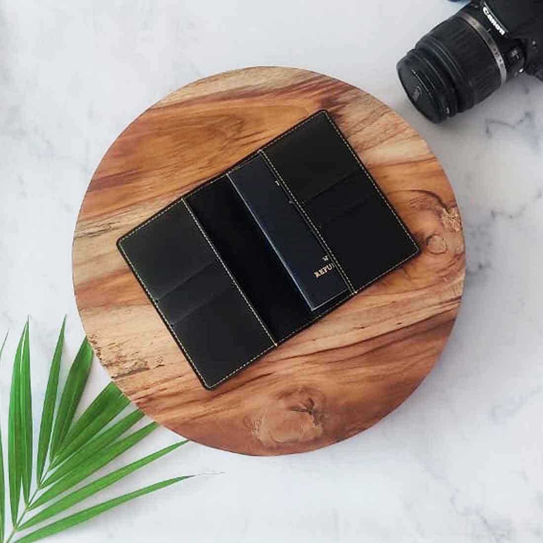 Custom Vegan Leather Passport Holder for Couple MR - Anniversary Gift - Image 2