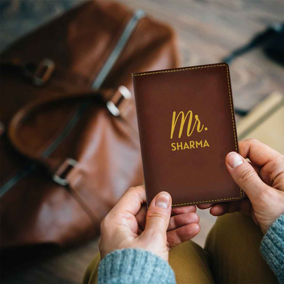 Custom Vegan Leather Passport Holder for Couple MR - Anniversary Gift - Image 7