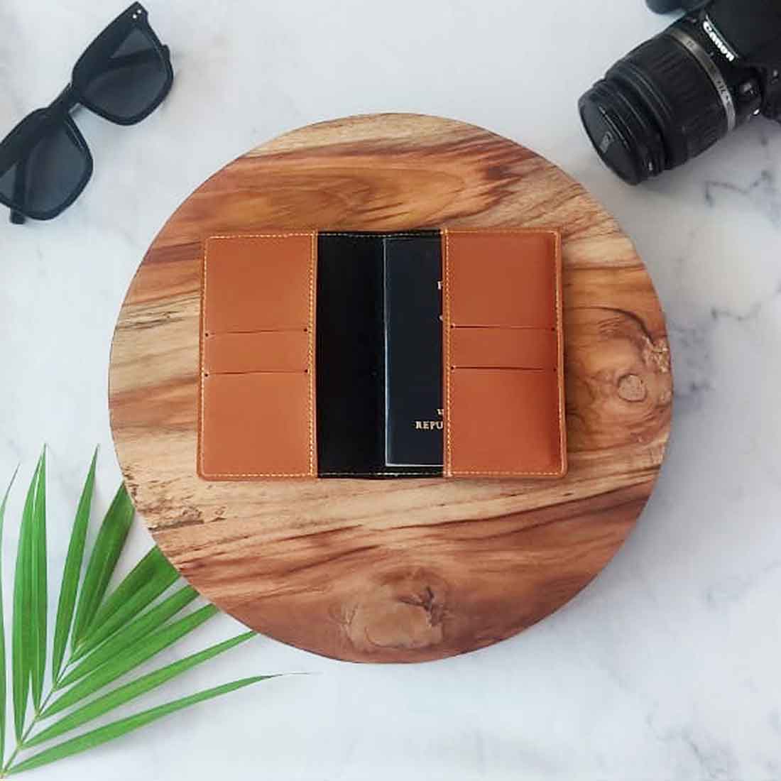 Leather Passport Case Personalized for couples MRS - Anniversary Gift - Image 19