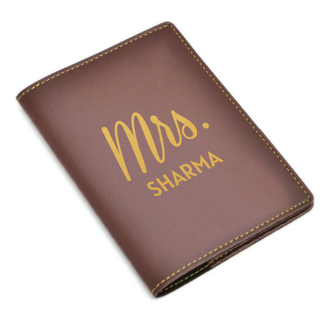 Leather Passport Case Personalized for couples MRS - Anniversary Gift - Image 21