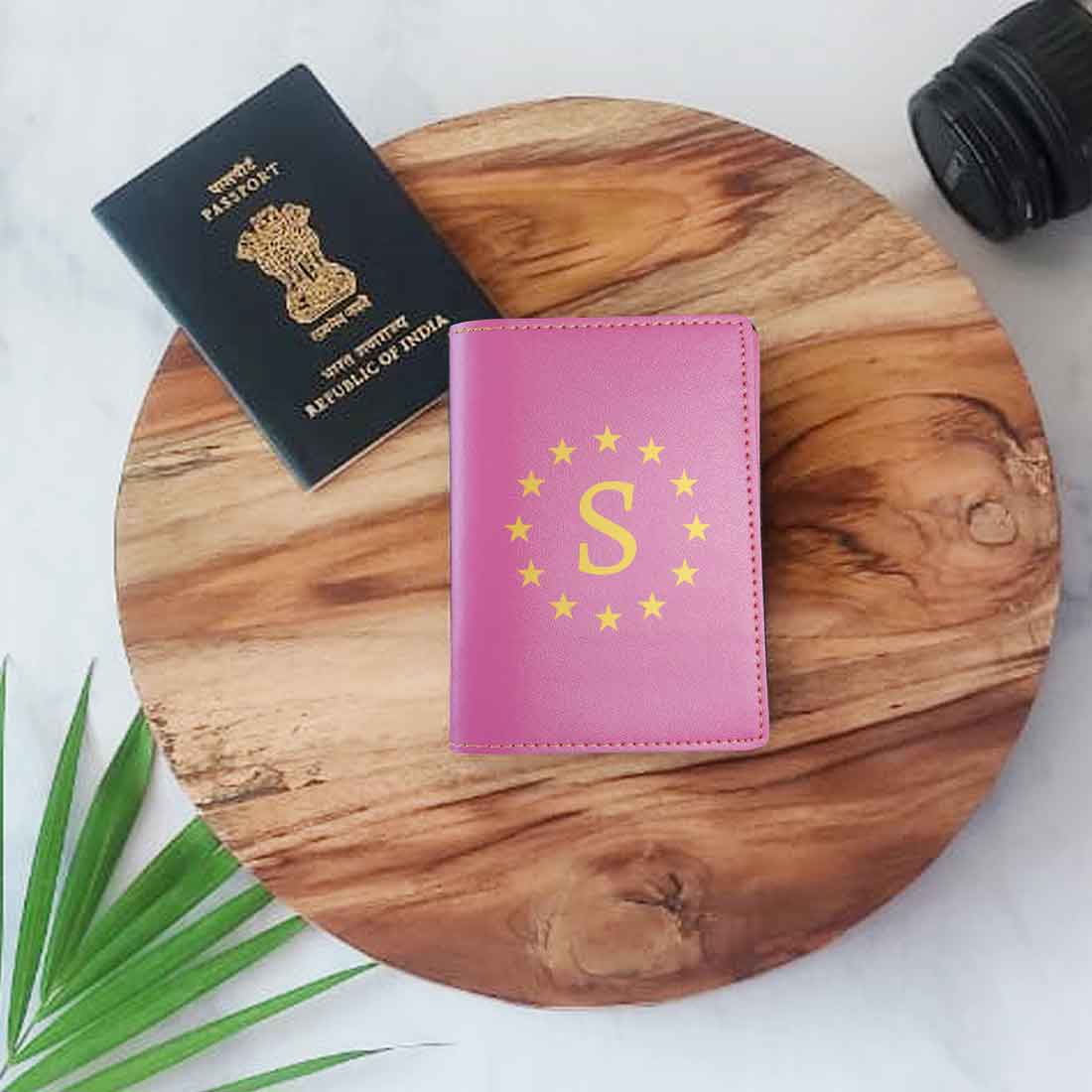 PU Leather Customized Travel Wallet Passport Holder for Men - Star - Image 2