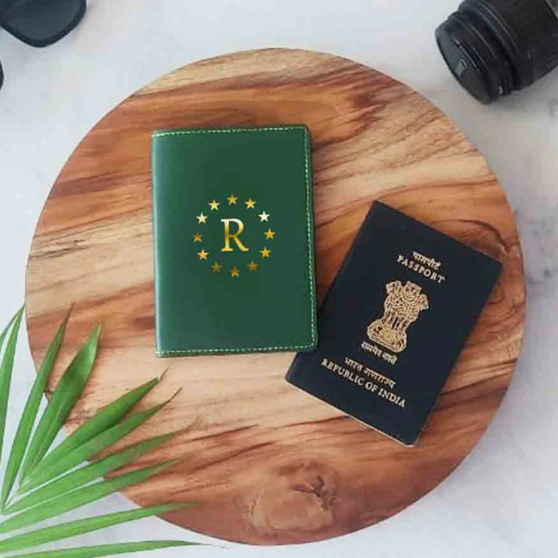 PU Leather Customized Travel Wallet Passport Holder for Men - Star - Image 28