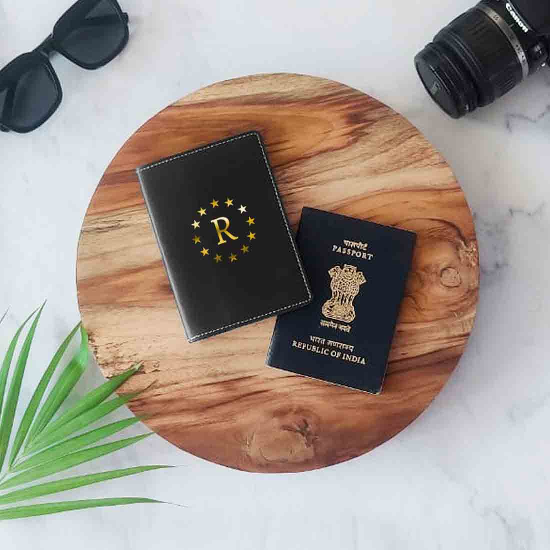 PU Leather Customized Travel Wallet Passport Holder for Men - Star - Image 9